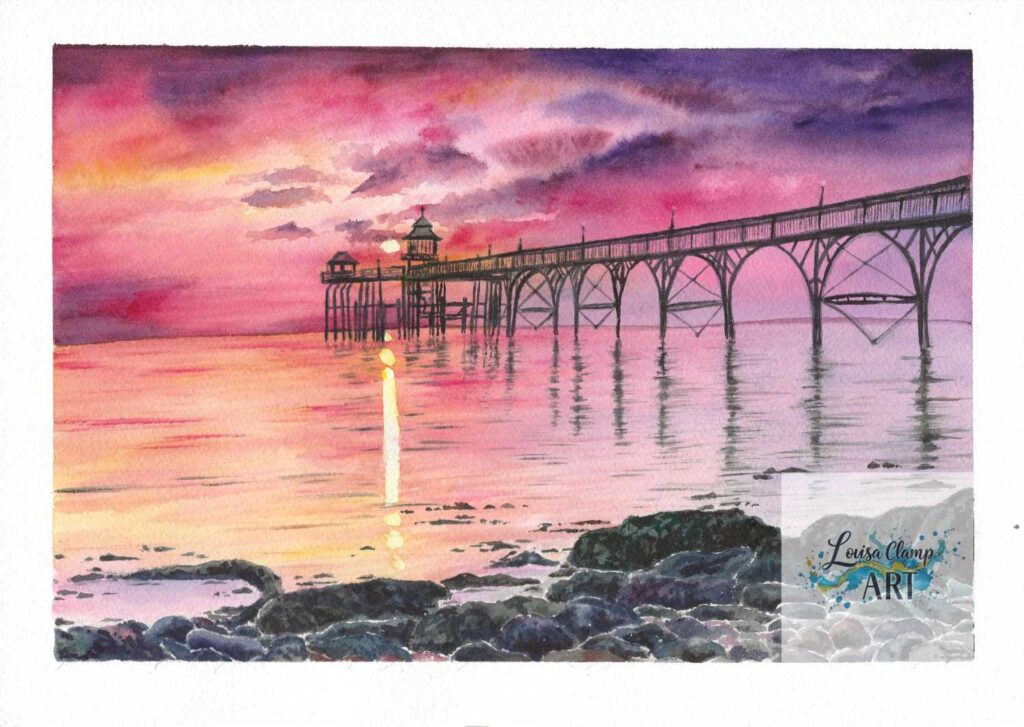 Louisa clamp art Clevedon Pier
